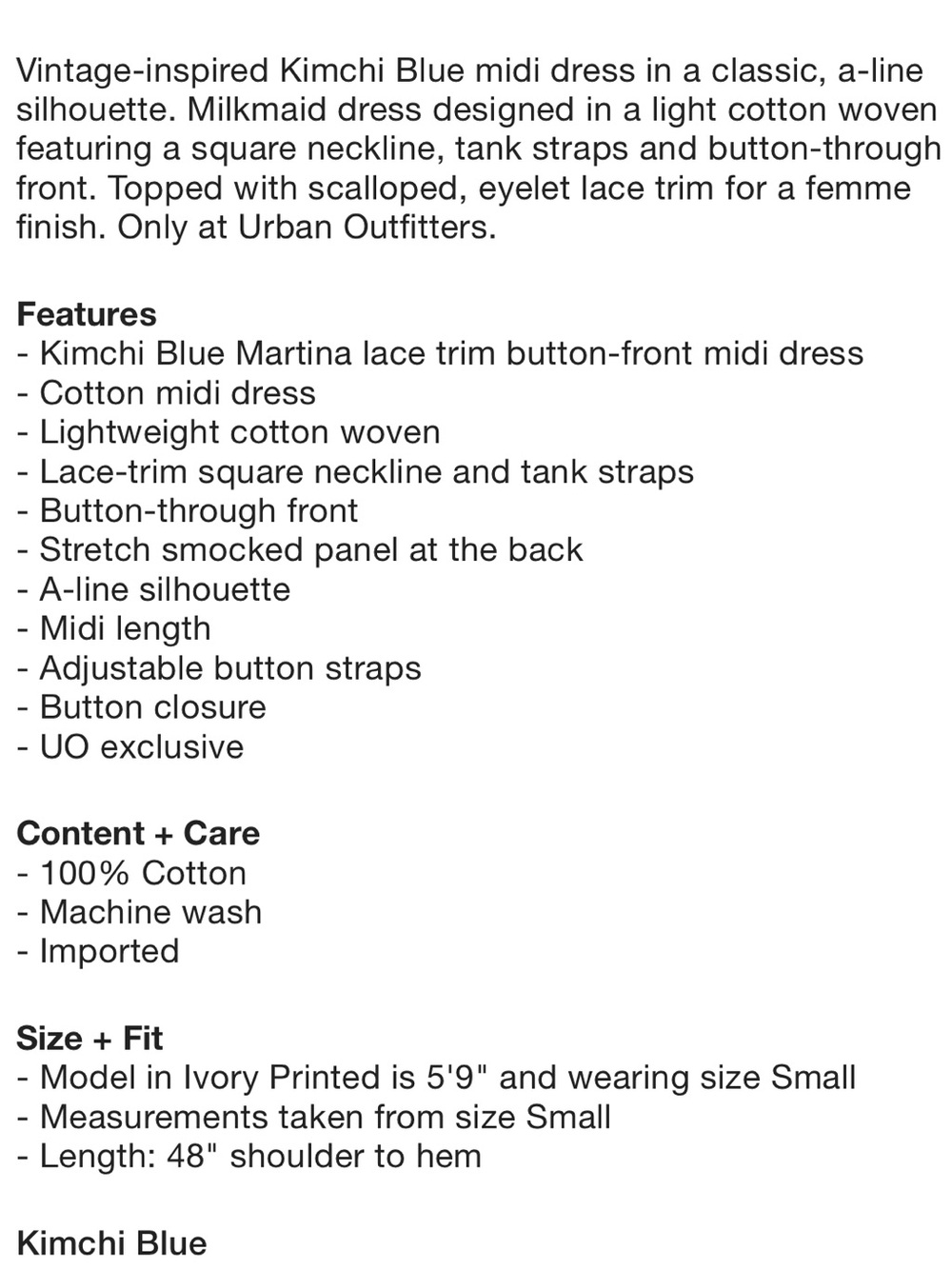 Kimchi Blue Martina Midi Dress - Picture 5 of 10